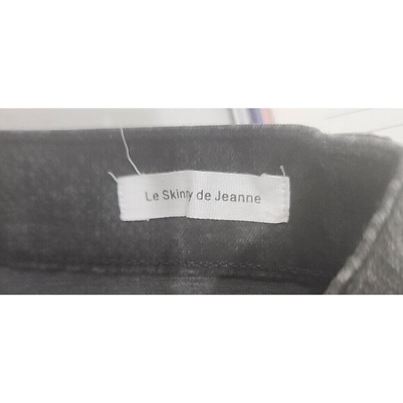Frame Denim Jeans Le Skinny De Jeanne Tonal Python Black Women's 25 - Picture 10 of 12